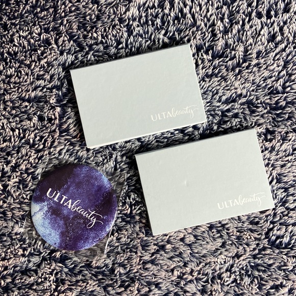 NWT❗️Ulta Beauty BLUE 2 Piece Mini Variety Cosmetic Sampler Set & Compact Mirror - Picture 7 of 8